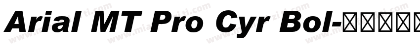 Arial MT Pro Cyr Bol字体转换